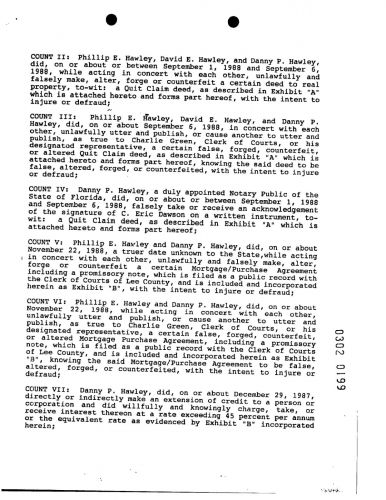 Phil, Danny, David and Paul Charges Affidavit page 2