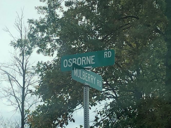 street sign - Osborne Road