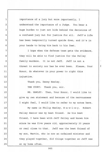 court transcript
