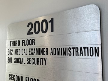 FL 12th District Medical Examiner’s Office sign