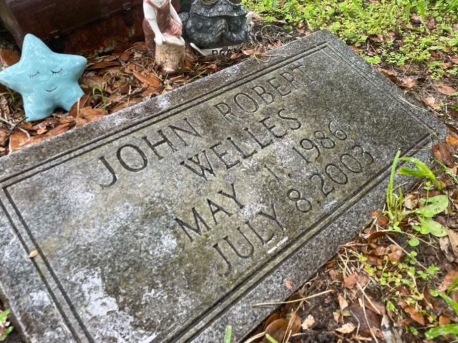John Welles Grave Marker
