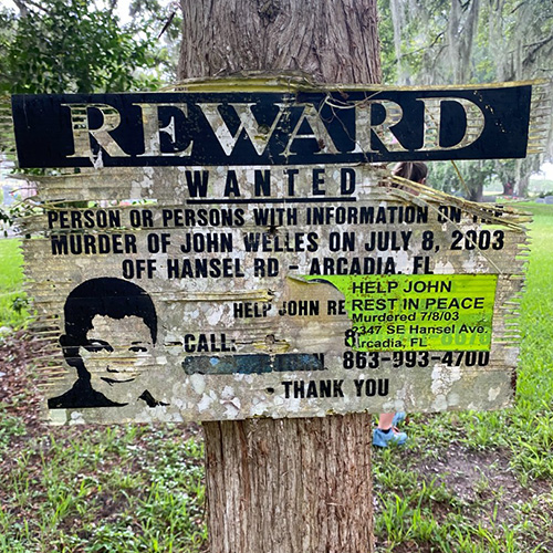 wanted sign