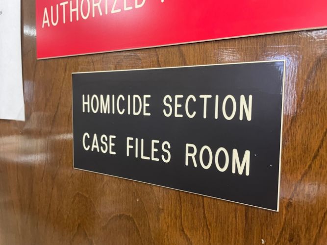 New Orleans Police Department Cold Case Homicide Room