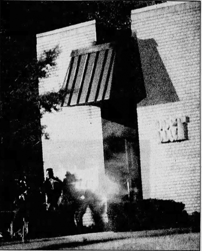 BB&T bank robbery and hostage situation scene in 1992