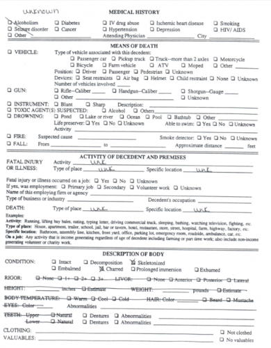 Guy Spruill’s Autopsy Report