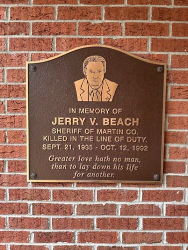 Jerry Beach Memorial Plaque