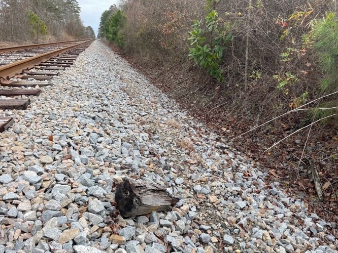 Scene of Doug’s death on the railroad tracks as it appeared in 2023