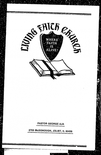 Living Faith Church (Embassy Christian Center) paperwork filed with the Internal Revenue Service