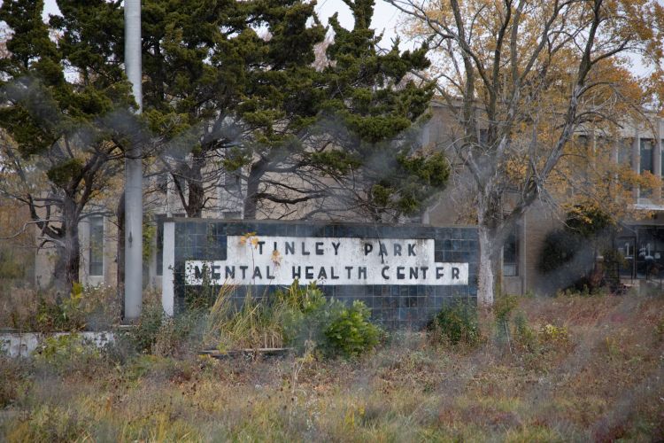 Former site of the Tinley Park Mental Health Center as of November 2025